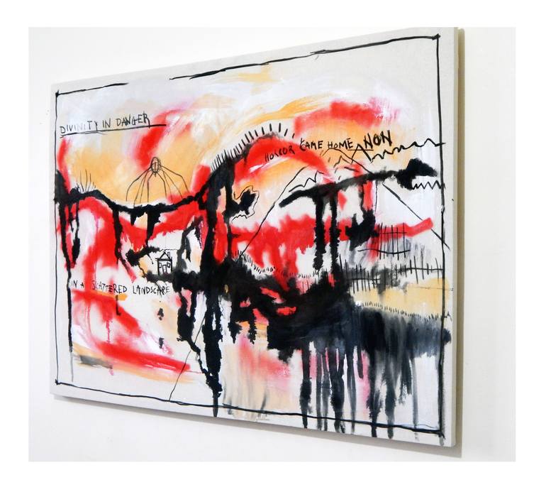 Original Abstract Painting by zoe palmer