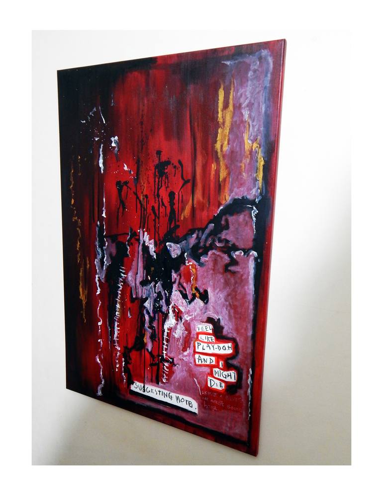 Original Abstract Expressionism Abstract Painting by zoe palmer