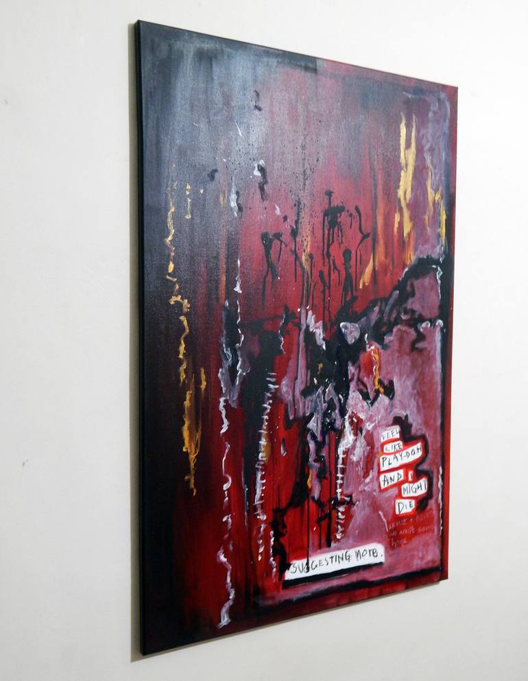 Original Abstract Expressionism Abstract Painting by zoe palmer
