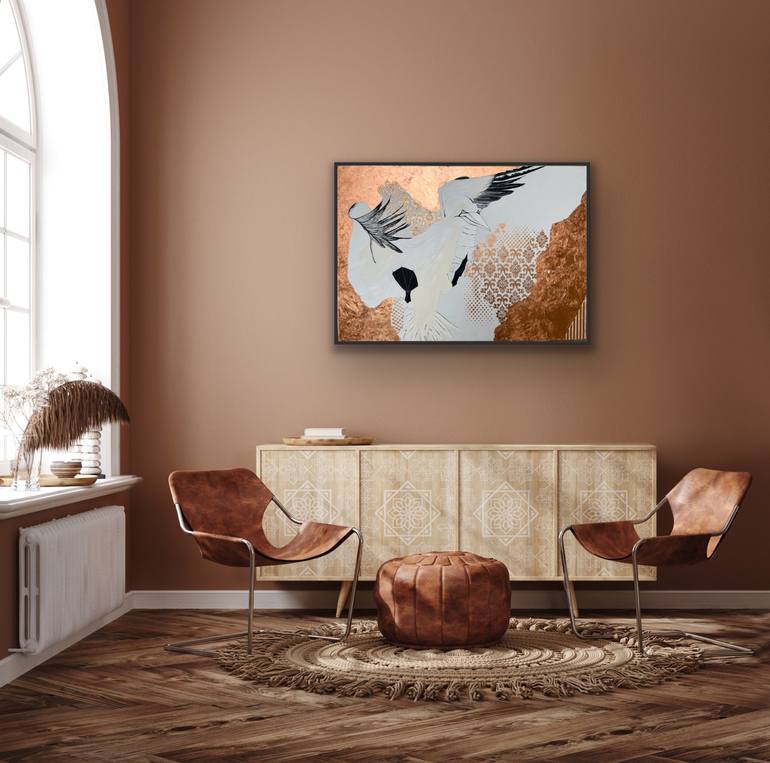 Original Art Deco Animal Painting by Kateryna Nych