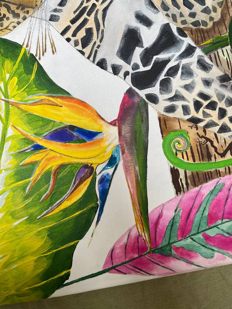 Original Art Deco Animal Painting by Kateryna Nych