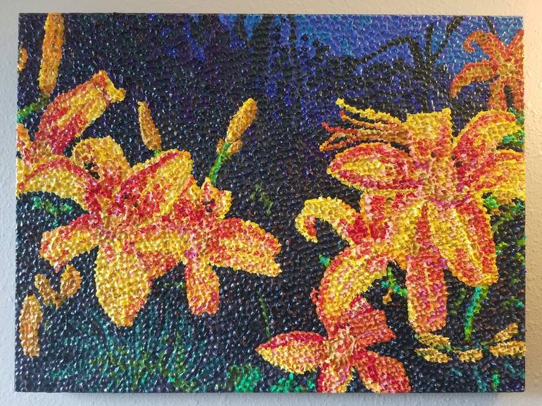 Original Fine Art Floral Painting by Christopher Ewerdt