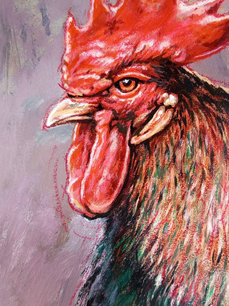 Original Realism Animal Painting by T Cundrawan
