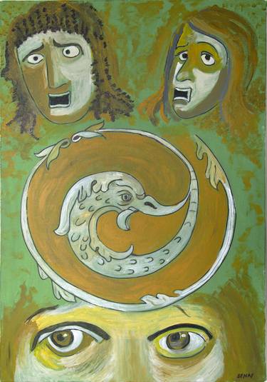 Original Classical mythology Paintings by senay avsar
