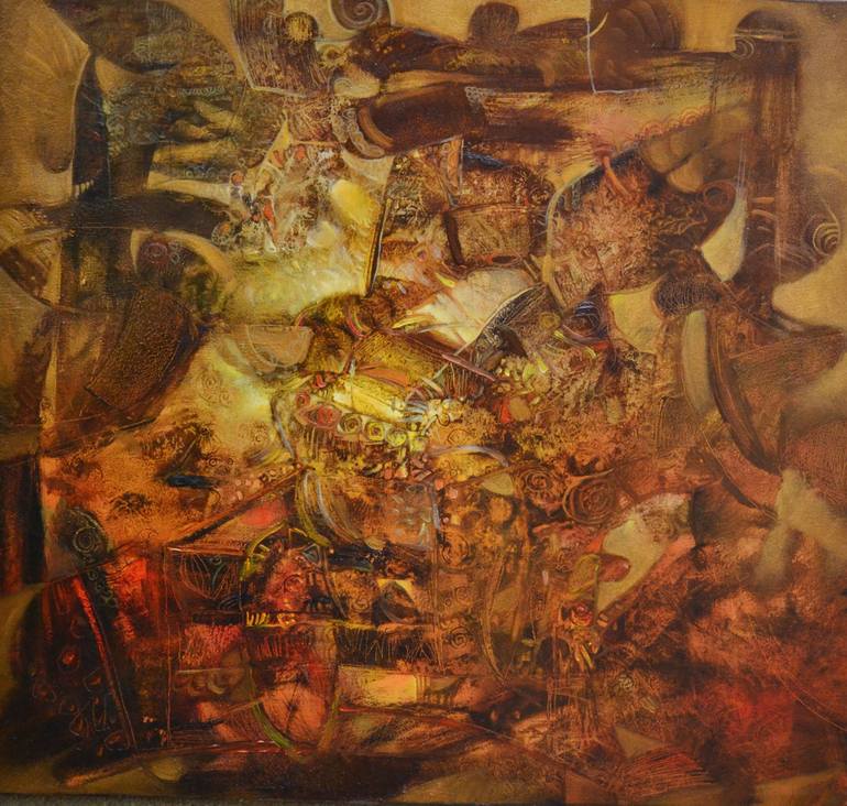 Pre-Columbian World #5 Painting by Atelieto Kazanlak | Saatchi Art