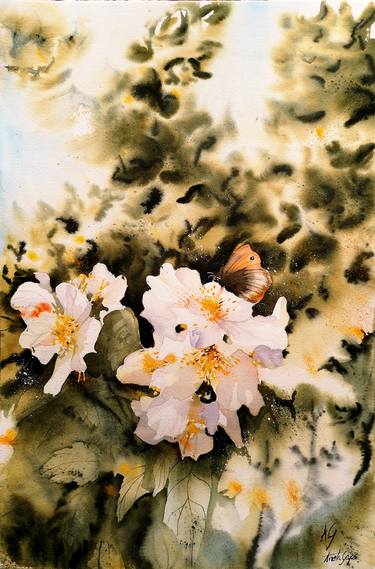 Original Impressionism Floral Paintings by Aneta Gajos