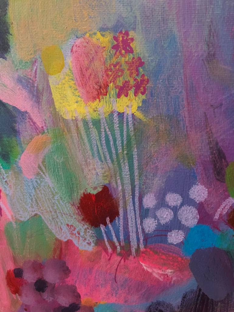 Original Abstract Floral Painting by Sonya Gri