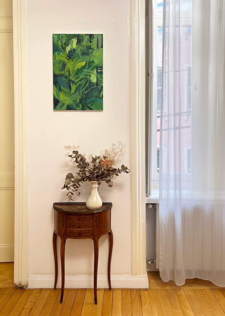 Original Abstract Garden Painting by Sonya Gri