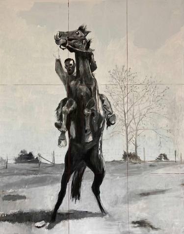 Print of Horse Paintings by Victor Paukstelis