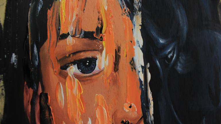 Original Expressionism Women Painting by Ashly Curay