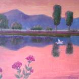 Sunset on the lake by Natalia Bocharova