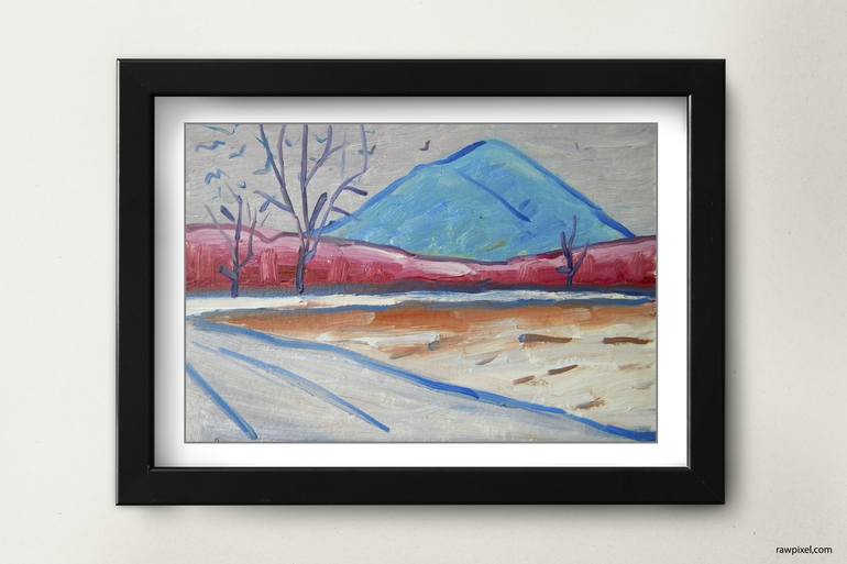 Original Expressionism Landscape Painting by Natalia Bocharova