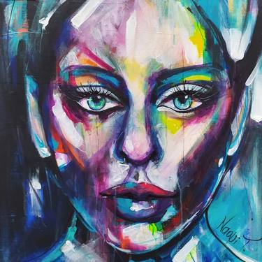 Print of Abstract Expressionism Portrait Paintings by Naomi Theodorou