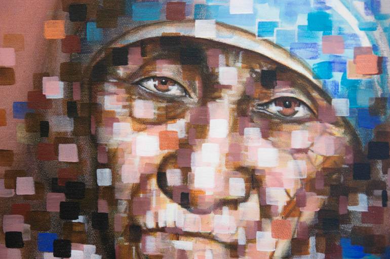 Original Impressionism People Painting by Frank Hoogendoorn