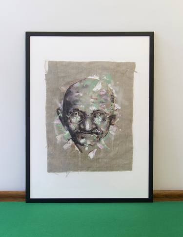 Saatchi Art Artist Frank Hoogendoorn; Paintings, “Mahatma Gandhi "Peace"” #art