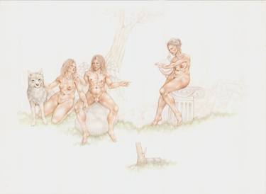 Print of Figurative Classical mythology Drawings by Awen n