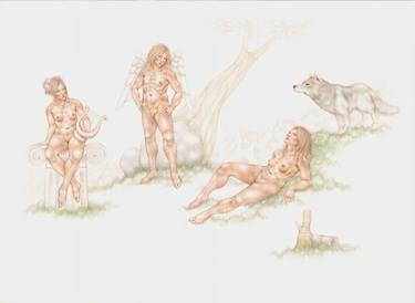Print of Classical mythology Drawings by Awen n