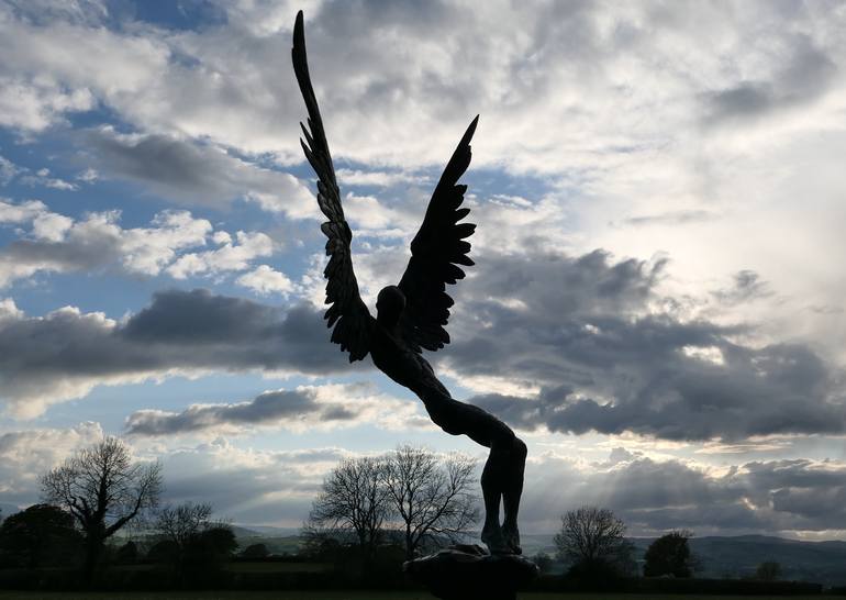 Icarus Falling (X) Sculpture by Nicola Godden