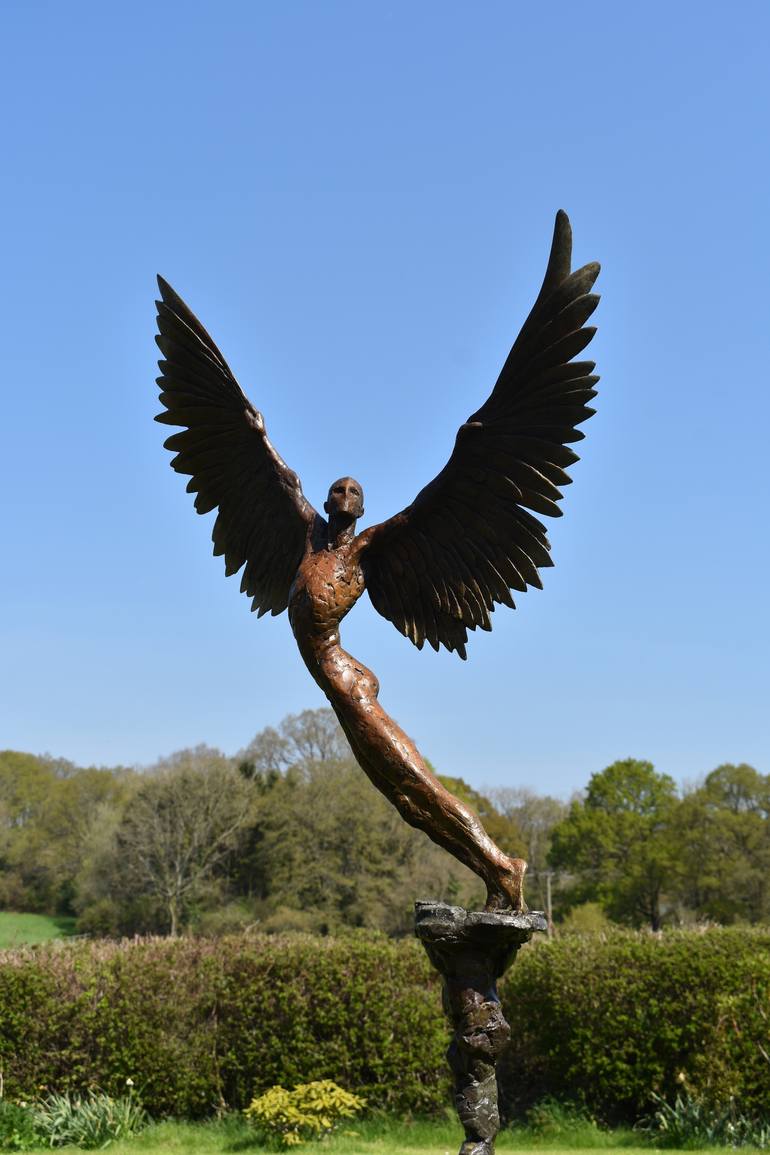 Icarus Falling (X) Sculpture by Nicola Godden