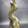 Garden bronze sculpture of abstract female nude