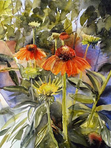 Original Floral Paintings by Efi Fried