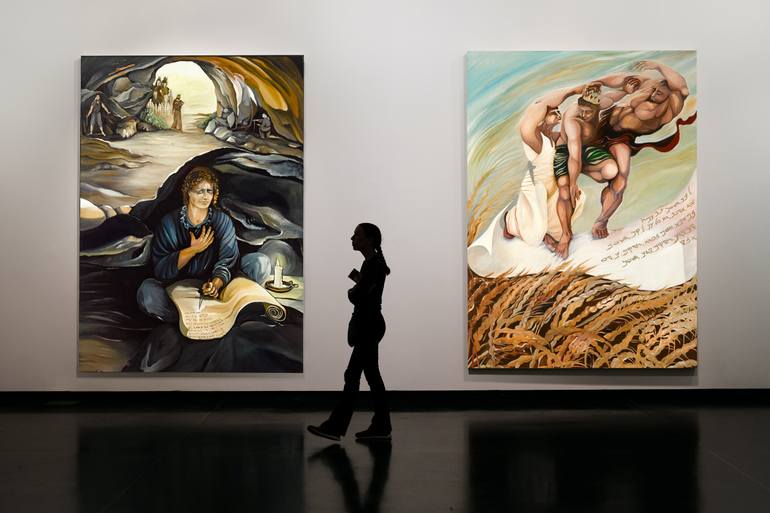 Original Conceptual Religion Painting by Iris Wexler