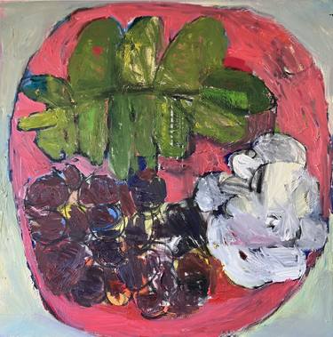 Original Abstract Expressionism Botanic Painting by Barbara Kuebel