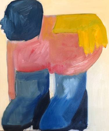 Print of Abstract People Paintings by Barbara Kuebel