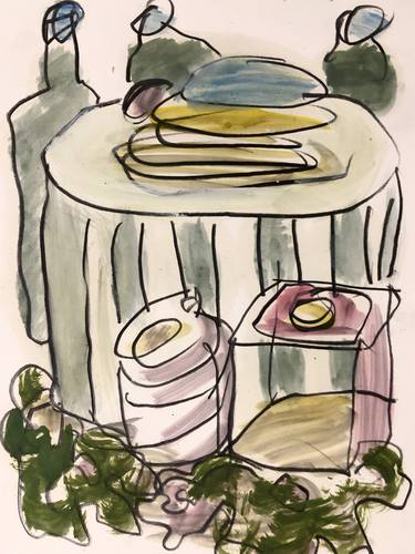 Print of Abstract Food & Drink Paintings by Barbara Kuebel