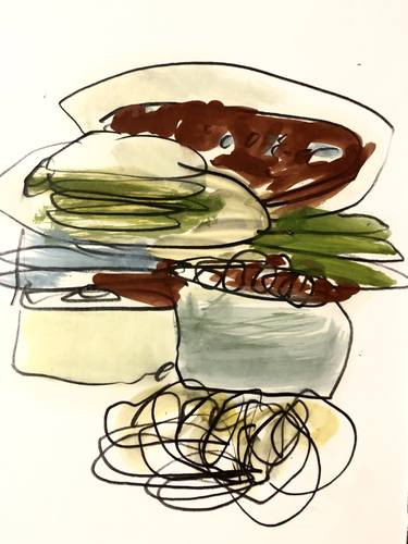 Print of Abstract Food & Drink Paintings by Barbara Kuebel