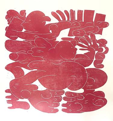 Print of Abstract Erotic Printmaking by Barbara Kuebel