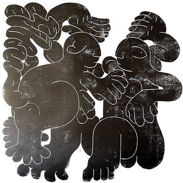 Print of Expressionism Animal Printmaking by Barbara Kuebel