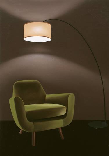 Original Realism Interiors Paintings by Marco Verrelli