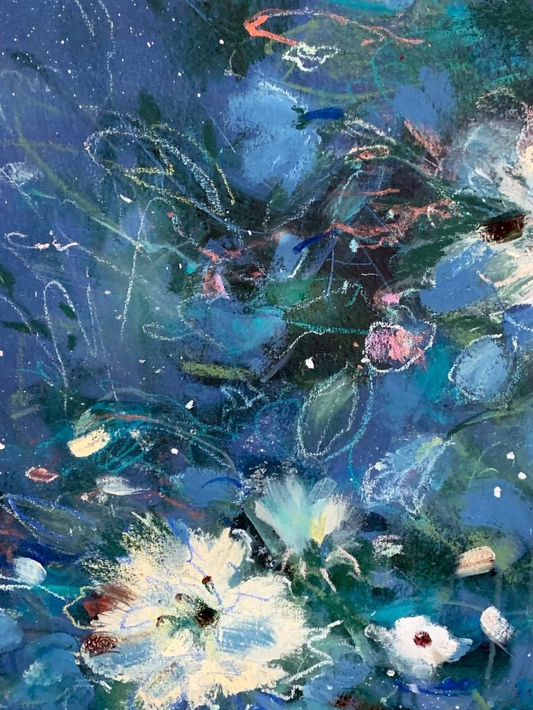 Original Abstract Expressionism Floral Painting by Jennifer Taylor