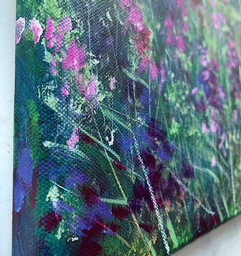 Original Abstract Expressionism Floral Painting by Jennifer Taylor