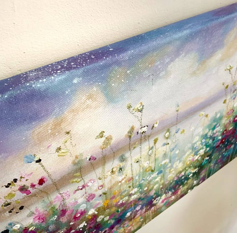 Original Abstract Expressionism Floral Painting by Jennifer Taylor