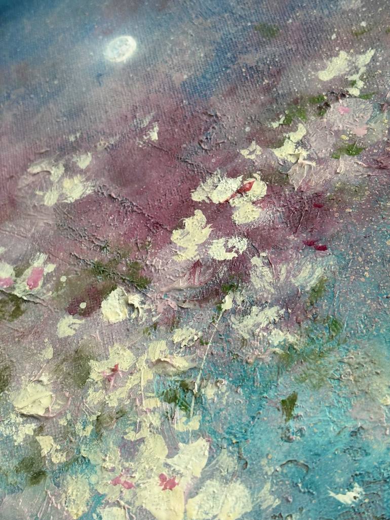 Original Abstract Floral Painting by Jennifer Taylor