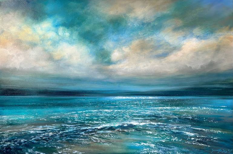 Original Abstract Seascape Paintings by Jennifer Taylor