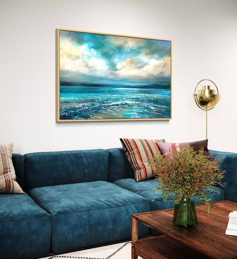 Original Abstract Seascape Painting by Jennifer Taylor