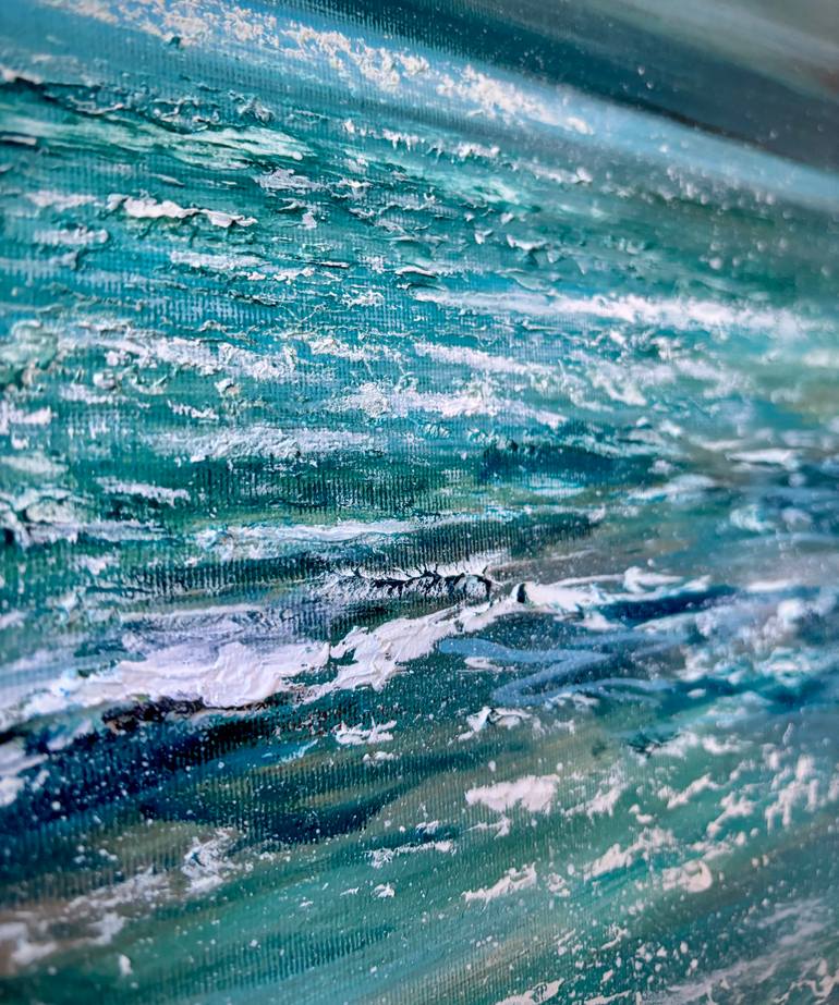Original Abstract Seascape Painting by Jennifer Taylor