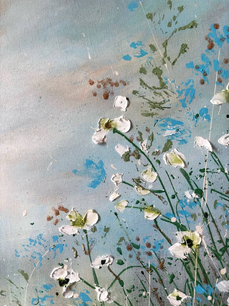 Original Abstract Expressionism Floral Painting by Jennifer Taylor