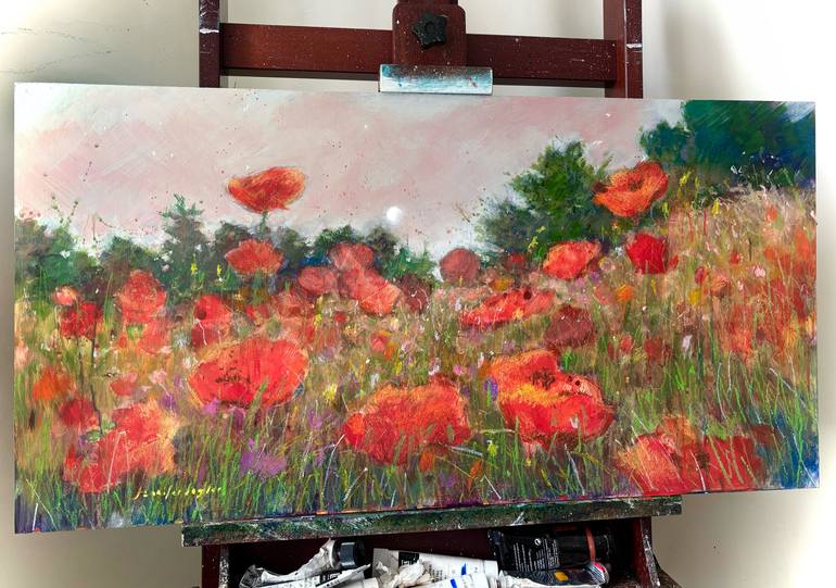 Original Abstract Landscape Painting by Jennifer Taylor