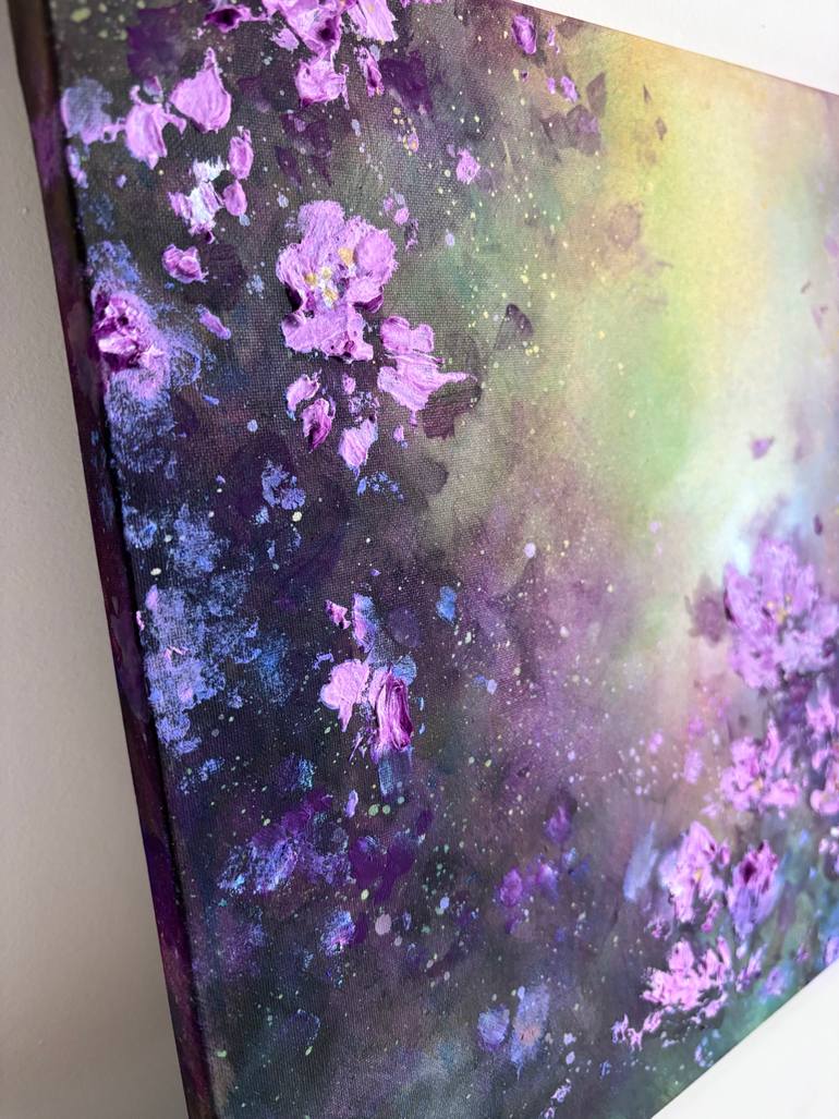 Original Abstract Floral Painting by Jennifer Taylor