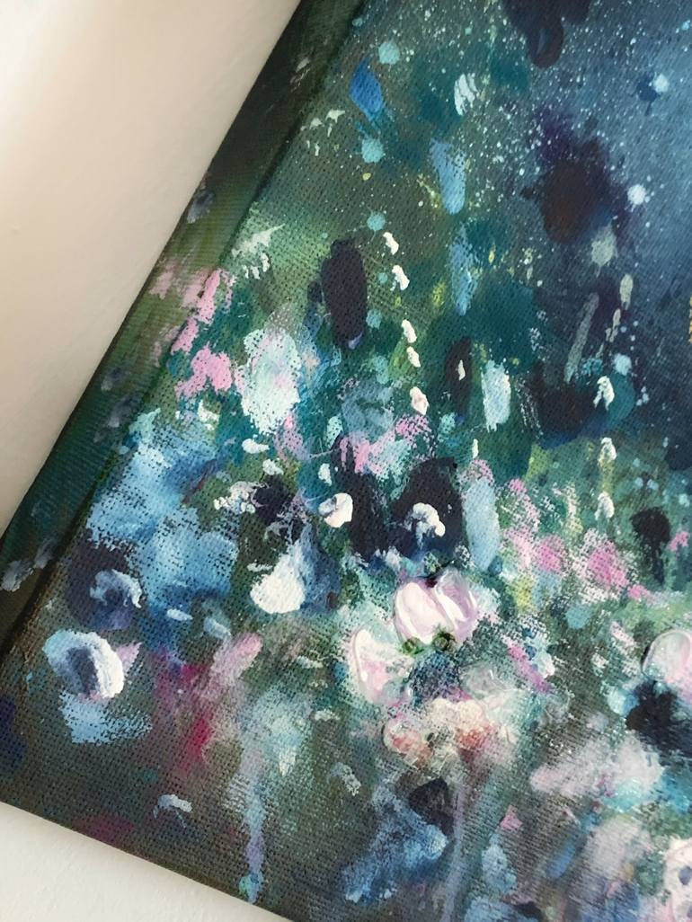 Original Abstract Floral Painting by Jennifer Taylor