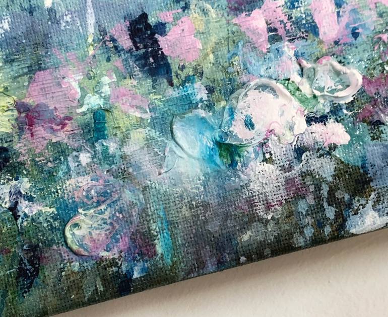 Original Abstract Floral Painting by Jennifer Taylor