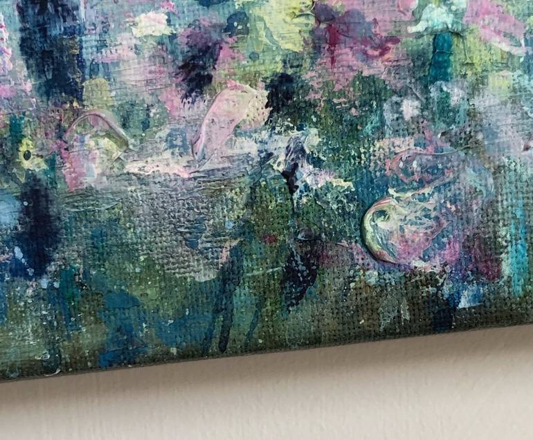 Original Abstract Floral Painting by Jennifer Taylor