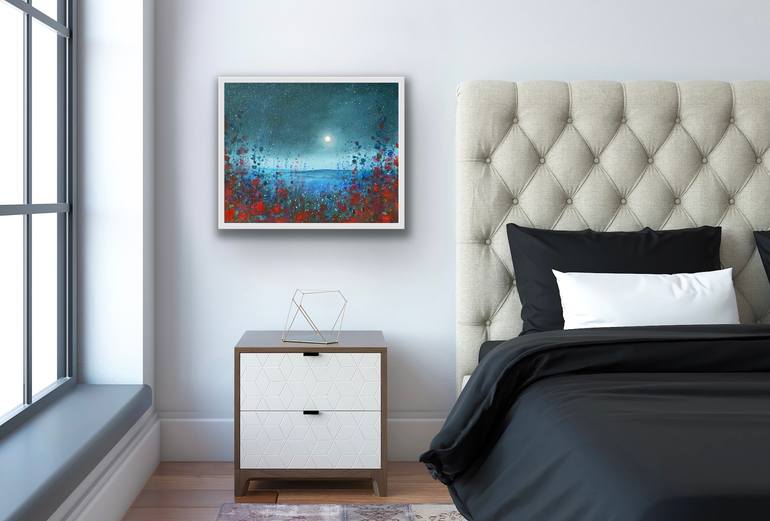 Original Abstract Expressionism Floral Painting by Jennifer Taylor