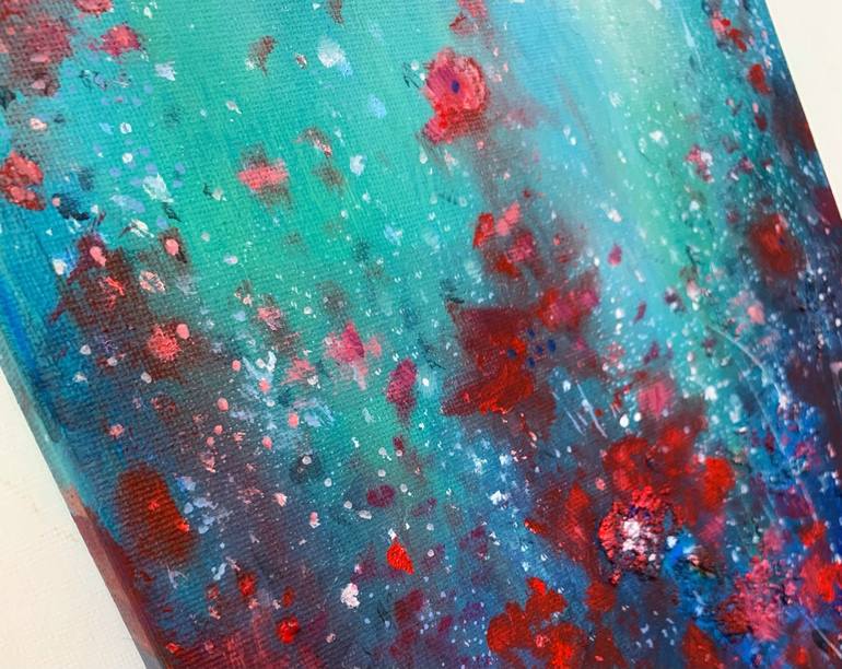 Original Abstract Floral Painting by Jennifer Taylor