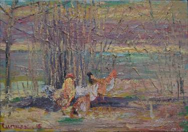 Print of Impressionism Rural life Paintings by Petro Sypnyak