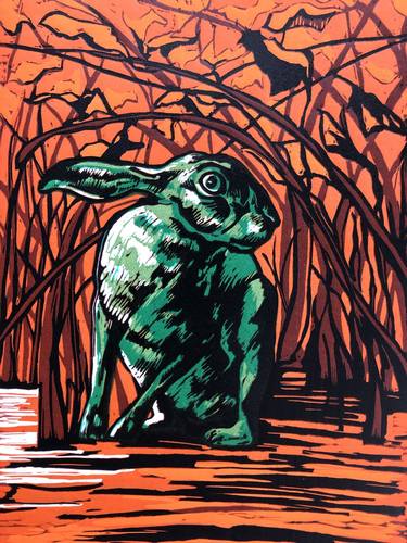 Original Fine Art Animal Printmaking by Caroline Jackman